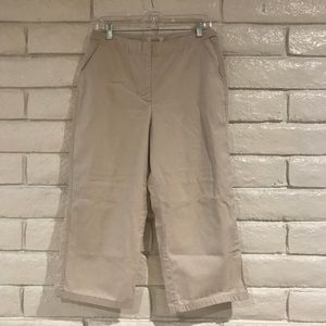 Talbots khaki capris